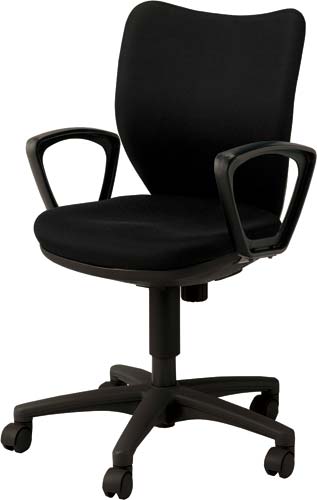 ＢＩＴ－Ｘチェア２　肘付　ブラック