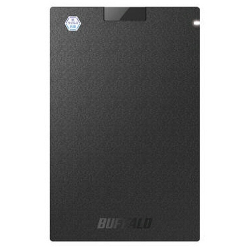 抗ｳｲﾙｽ･抗菌ﾎﾟｰﾀﾌﾞﾙSSD USB3.2(Gen1) Type-A 250GB ﾌﾞﾗｯｸ 1台画像