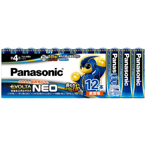 ｱﾙｶﾘ乾電池 ｴﾎﾞﾙﾀNEO 単4形 1ﾊﾟｯｸ(12本)画像