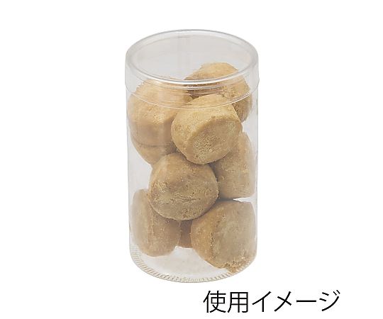 箱 クリスタルボックス PET円筒ケース 60×100 10個 透明な円筒形のケースが整然と並んでいる様子