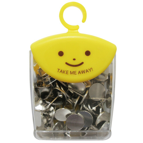 ﾂﾚﾃｯﾃ ｼﾙﾊﾞｰ足長画鋲 1ｾｯﾄ(400本:80本×5ｹｰｽ)