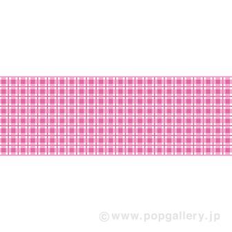 ビニール幕 ピンク チェック画像