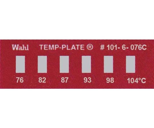 テンプ・プレート 29mm×10mm 6点表示 10枚入画像