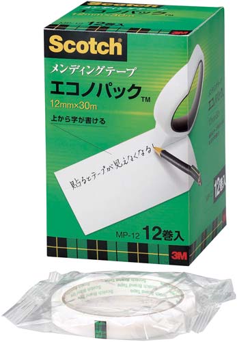 スコッチ　メンディングテープ１２ｍｍ×３０ｍ１２巻画像