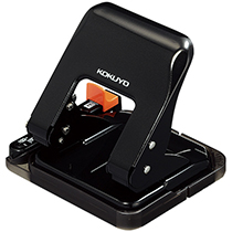 2穴ﾊﾟﾝﾁ ﾗｸｱｹ 25枚穿孔 黒 1台画像