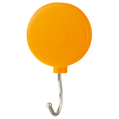 ﾌﾟﾗﾏｸﾞﾈｯﾄﾌｯｸ ｽｲﾝｸﾞ式 耐荷重約3kg ｵﾚﾝｼﾞ 1ｾｯﾄ(10個)画像