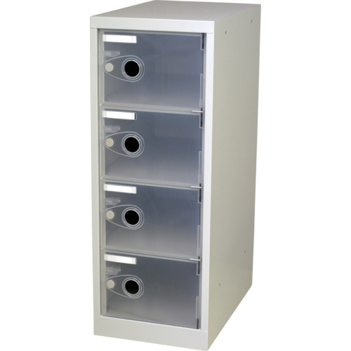 ｽｹﾙﾄﾝﾛｯｶｰ 1列×4段 ｸﾘｱ 1台