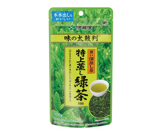 味の太鼓判　特上蒸し緑茶　500　100g画像