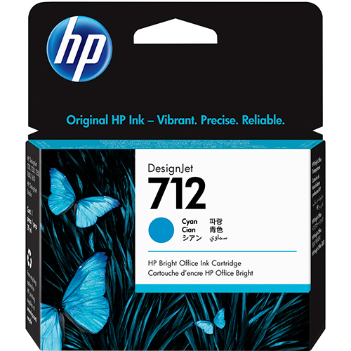 HP712 ｲﾝｸｶｰﾄﾘｯｼﾞ ｼｱﾝ 29mL 3ED67A 1個画像