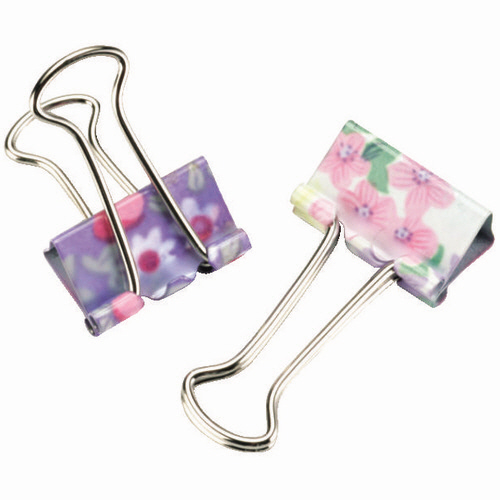 花柄ﾀﾞﾌﾞﾙｸﾘｯﾌﾟ 小 口幅19mm 1ﾊﾟｯｸ(15個)画像