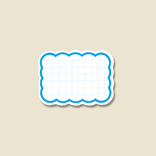 HEIKO 抜型カード 雲 S B 50枚画像