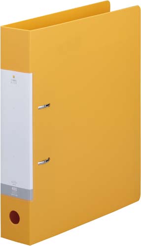 Ｄリング２穴ファイル　黄Ａ４縦背幅５６ｍｍ画像