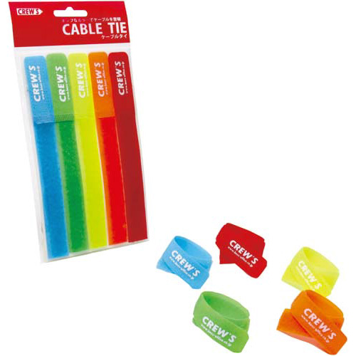 ケーブルタイ　５色パック×３画像