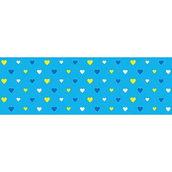 ビニール幕 ハート（ブルー）画像