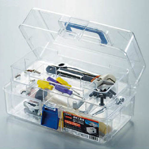 透明工具箱(中皿付き) ｸﾘｱ 1個
