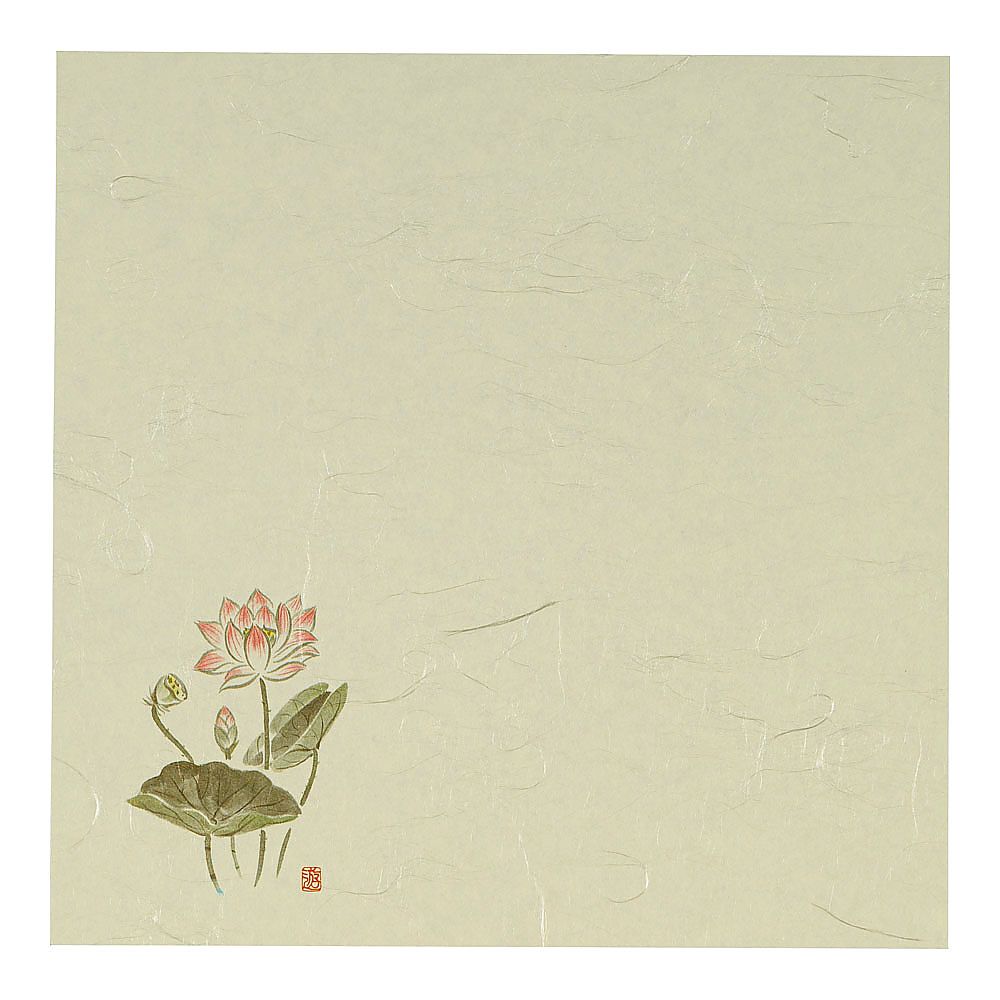5寸懐紙 四季の花(100枚入) はす・仏事画像