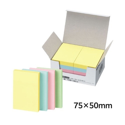 ふせん＜Ｋ２＞　７５×５０　４色　１０冊入画像