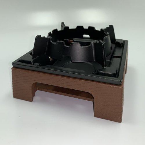 固形燃料用コンロ M11-626 民芸こんろ A-3 茶 マイン画像