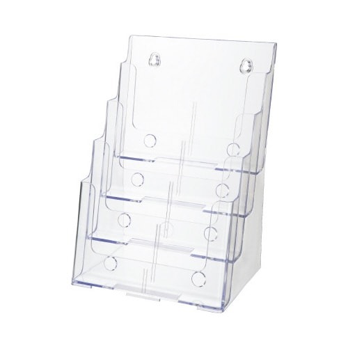 カタログスタンド　Ａ４　４段　クリア画像