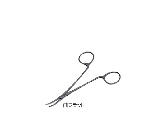 毛抜き鉗子 12.5cm 曲フラット画像