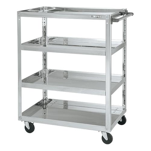 ステンレススーパーワゴン（プレート式）ＳＵＳ４３０　ＳＡＰ４－６０１１４ＤＣ画像