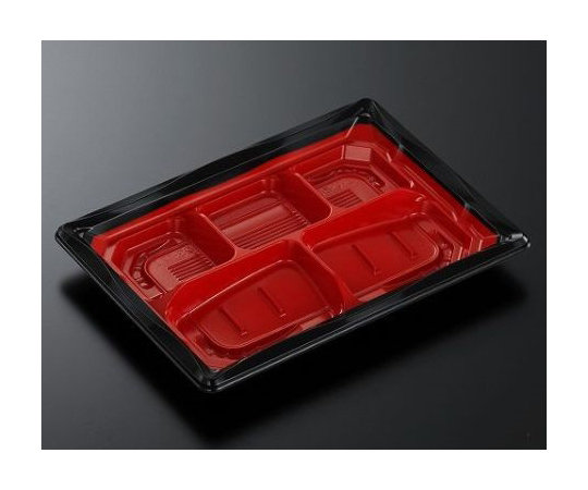 弁当容器 CTいろは 23-17I 赤黒-BK 身 800枚画像