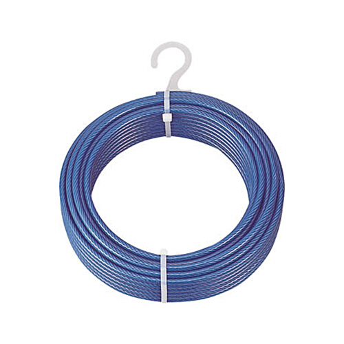 ﾒｯｷ付ﾜｲﾔﾛｰﾌﾟ PVC被覆ﾀｲﾌﾟ Φ3(5)mmX50m 1本画像