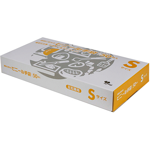 調理に使えるﾋﾞﾆｰﾙ手袋 S 1ﾊﾟｯｸ(50枚)