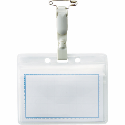 回転名札 名刺ｻｲｽﾞ 安全ﾋﾟﾝﾀｲﾌﾟ 1個画像