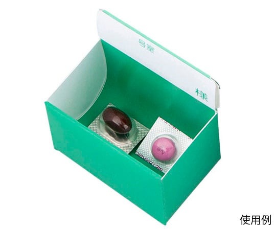 与薬個人ケースIII（ワンタッチ）グリーン 1袋(10枚入)画像