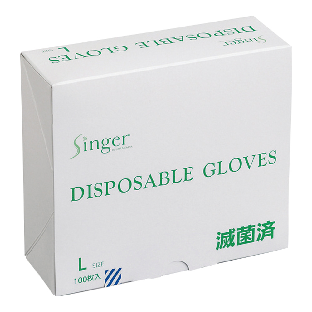 シンガーディスポーザブル手袋（滅菌済） L 100枚入画像