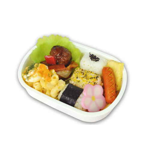 おかずカップ ベジカップ 3枚入 レタス キャベツ 抗菌 お弁当カップ グリーン 緑色のレタスとキャベツのデザインが描かれた抗菌お弁当カップが横向きで3枚並んでいる状態