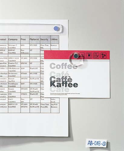 強力カラーマグネットクリヤー４０ｍｍ　２個入　青画像