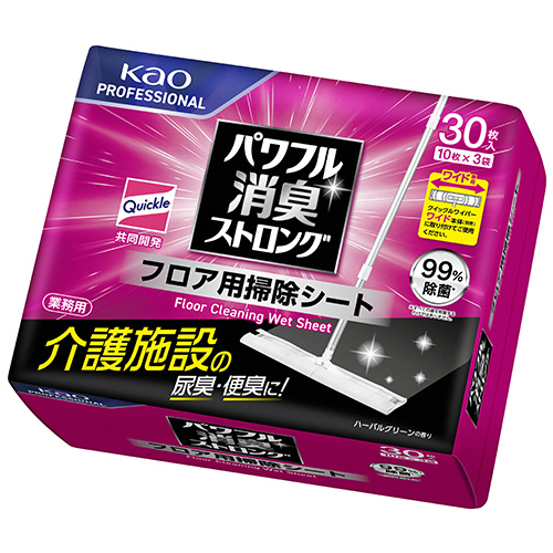 ｸｲｯｸﾙﾜｲﾊﾟｰ ﾊﾟﾜﾌﾙ消臭ｽﾄﾛﾝｸﾞお掃除ｼｰﾄ 1ｾｯﾄ(120枚:30枚×4ﾊﾟｯｸ)画像