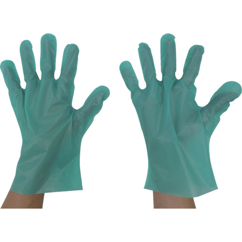 ｴﾝﾎﾞｽ手袋五本絞りｴｺﾉﾐｰ化粧箱 S ｸﾞﾘｰﾝ 1箱(200枚)画像