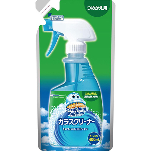 ｽｸﾗﾋﾞﾝｸﾞﾊﾞﾌﾞﾙ ｶﾞﾗｽｸﾘｰﾅｰ つめかえ用 400mL 1個