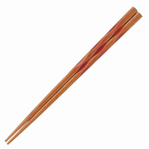 箸 21cm クレスタ 木製 赤画像