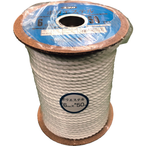 ﾎﾟﾘｴｽﾃﾙ金剛打ﾛｰﾌﾟ ﾎﾞﾋﾞﾝ巻 6mm×40m 1巻画像