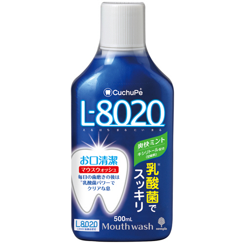 ｸﾁｭｯﾍﾟ L-8020 ﾏｳｽｳｫｯｼｭ 爽快ﾐﾝﾄ(ｱﾙｺｰﾙ)ﾎﾞﾄﾙﾀｲﾌﾟ 500mL 1本画像