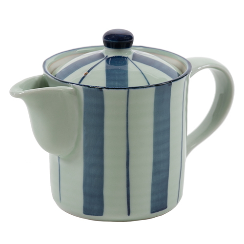 切立ポット 400ml 染十草 茶こし付き 急須 ポット ティーポット 陶器画像