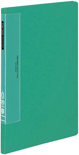 クリヤーブックＷＣ　固定式Ａ４縦２０Ｐ緑１０冊画像