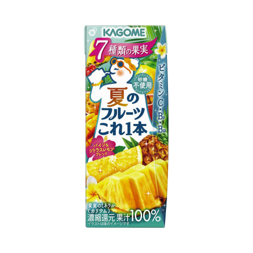 夏のフルーツこれ一本パイン２００ｍｌ２４本入り画像