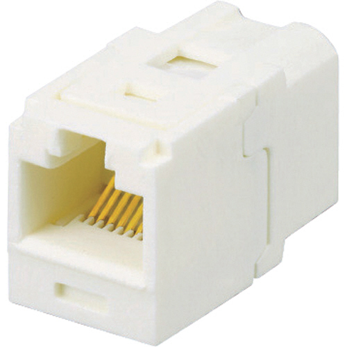 ｶﾃｺﾞﾘ6A JJｱﾀﾞﾌﾟﾀ(RJ45中継用ｼﾞｬｯｸ) ｵﾌﾎﾜｲﾄ 1個画像