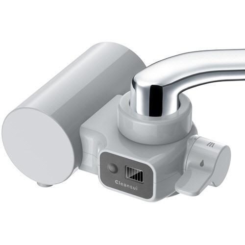 蛇口直結型浄水器 クリンスイ グレー 1個画像
