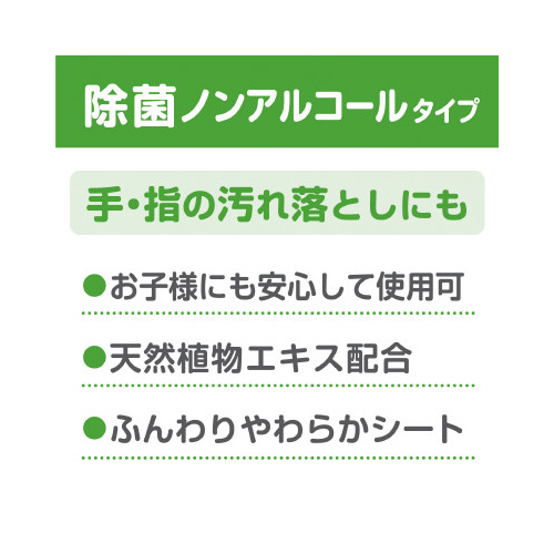 スコッティ ウェット 除菌ノンアルコール 詰替2P パッケージの上面が見え、封を開けた状態で中身が覗いている