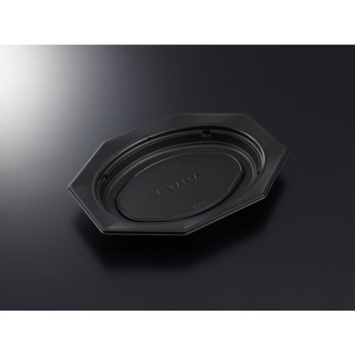 中央化学 軽食容器 TA オクタル 26-18 BK 本体画像