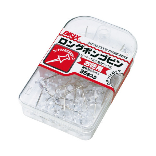 ロングボンゴピン　透明　３５本入画像