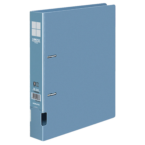 DﾘﾝｸﾞﾌｧｲﾙS型 再生PP表紙 B5ﾀﾃ 2穴 300枚収容 背幅45mm 青 1冊画像