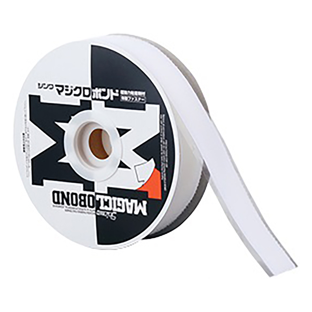 粘着剤付き面ファスナー マジクロボンド(R) 白 A面（オス）画像