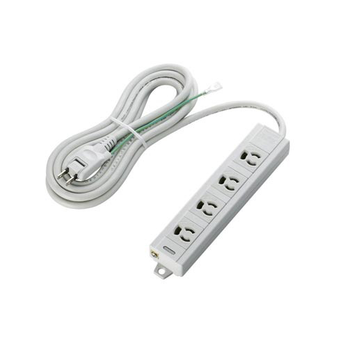 ＯＡタップ３ピン対応　４個口　マグネット付き　３ｍ画像